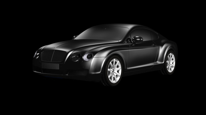 black sedan